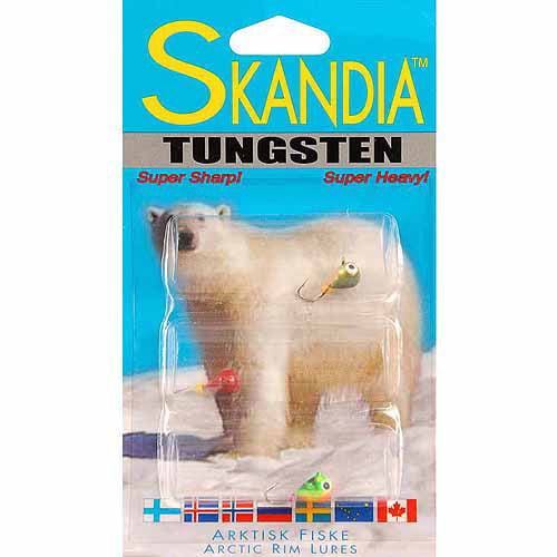 Three 3 Packages Skandia ice fishing jigs tungsten New package of 3 lures